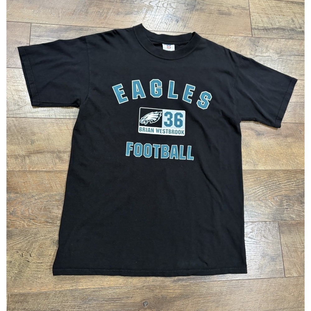 Vintage Philadelphia Eagles Brian Westbrook #36 Jersey Tee Black Large